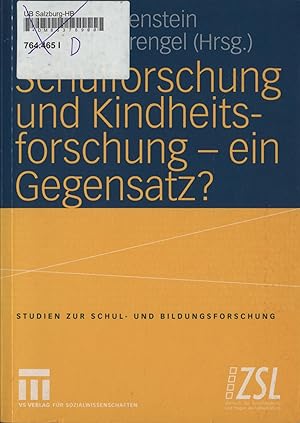 Seller image for Schulforschung und Kindheitsforschung - ein Gegensatz? for sale by avelibro OHG