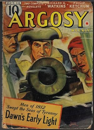 Imagen del vendedor de ARGOSY Weekly: October, Oct. 14, 1939 ("Lords of Creation") a la venta por Books from the Crypt