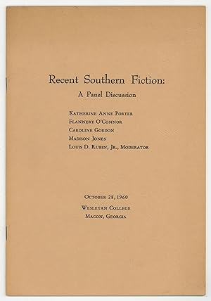 Seller image for Recent Southern Fiction: A Panel Discussion for sale by Between the Covers-Rare Books, Inc. ABAA