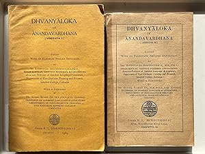 Seller image for Dhvanyaloka of Anandavardhana [Uddyota I & II] for sale by Joseph Burridge Books