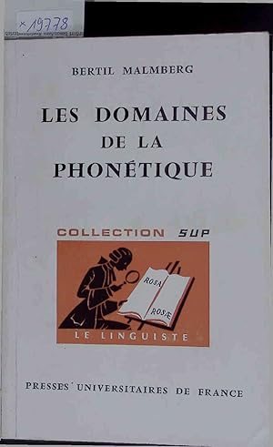 Image du vendeur pour Les Domaines de la Phonetique. mis en vente par Antiquariat Bookfarm