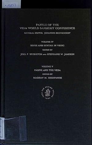 Imagen del vendedor de Sense and Syntax in Vedic. Vol. IV-V a la venta por Antiquariat Bookfarm