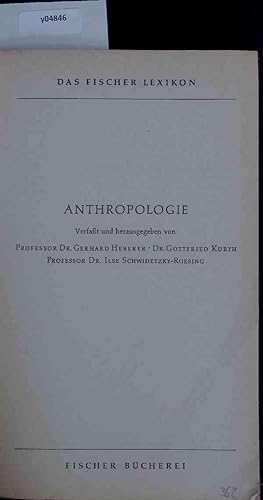 Seller image for Anthropologie. Das Fischer Lexikon for sale by Antiquariat Bookfarm