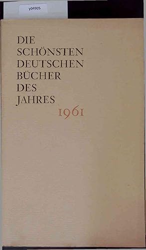 Seller image for Die Schnsten. Deutschen Bcher des Jahres 1961. for sale by Antiquariat Bookfarm