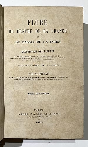 Flore du centre de la France et du Bassin de la Loire ou Description des plantes qui croissent sp...