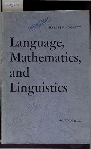 Seller image for Language, Mathematics, and Linguistics. Series Minor Nr. LX for sale by Antiquariat Bookfarm