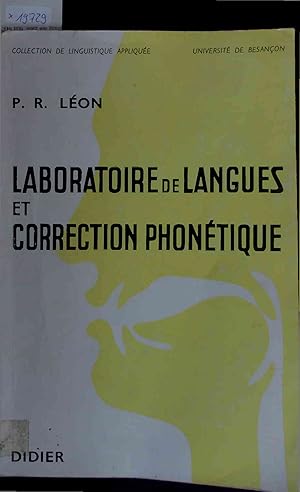 Bild des Verkufers fr Laboratoire de Langues et Correction Phontique. zum Verkauf von Antiquariat Bookfarm