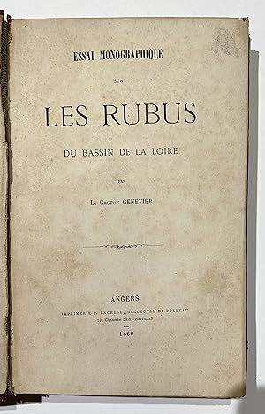 Essai monographique sur les Rubus du Bassin de la Loire