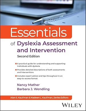 Bild des Verkufers fr Essentials of Dyslexia Assessment and Intervention zum Verkauf von moluna