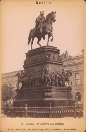 Kabinett Foto Berlin Mitte, Reiterstandbild Friedrichs des Großen