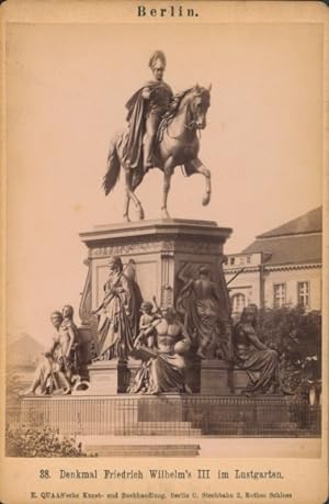 Kabinett Foto Berlin Mitte, Denkmal Friedrich Wilhelm III im Lustgarten