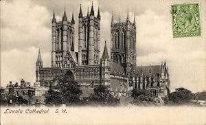 Ansichtskarte / Postkarte Lincoln Lincolnshire England, Lincoln-Catedral