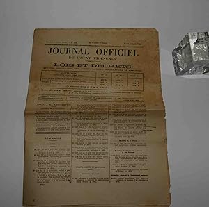 Journal Officiel de l'État Français. Mardi 12 août 1941.
