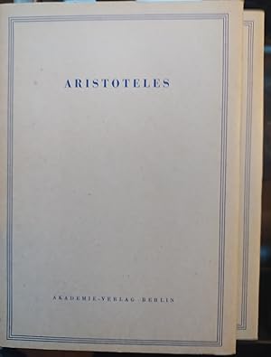 - Aristoteles Opuscula Teil I-III : Über die Tugend / Mirabilia / De Audibilibus. Übersetzt von E...