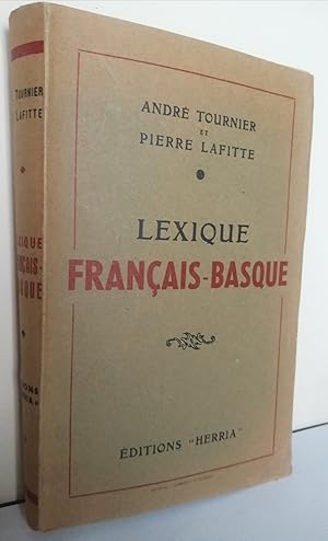Bild des Verkufers fr Lexique franais-basque. zum Verkauf von Albert bouquiniste