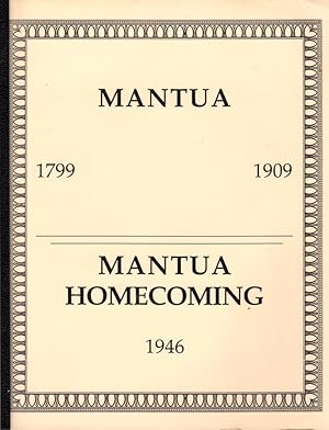 Mantua [Ohio] Homecoming June 26, 1909 [1799 - 1909 - 1946]