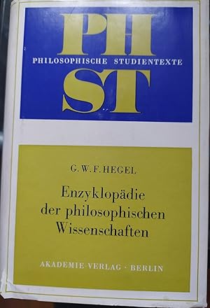 - Enzyklopädie der philosophischen Wissenschaften im Grundrisse (1830). Neu herausgegeben von Fri...