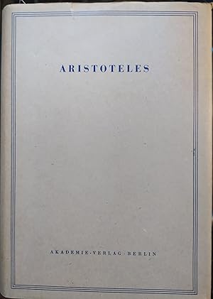 - Problemata Physica. Übersetzt von Helmut Flashar. Aristoteles Werke in deutscher Übersetzung Ba...