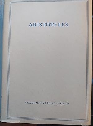 - Kategorien, Erläutert und übersetzt von Klaus Oehler. Aristoteles Werke in deutscher Übersetzun...