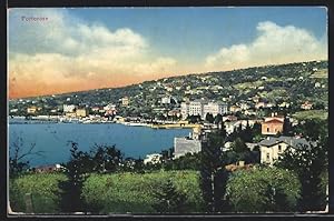 Ansichtskarte Portorose, Panorama des Küstenstreifens