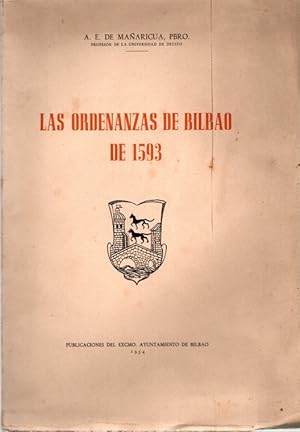 Imagen del vendedor de Las Ordenanzas de Bilbao de 1593 . a la venta por Librera Astarloa