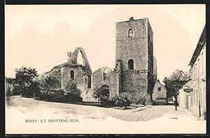 Ansichtskarte Wisby, St. Drottens Ruin