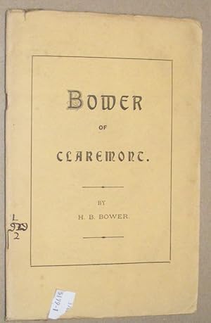 Bower of Claremont, Donhead, Dorchester, Lostwithiel, and Weymouth