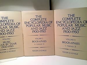 Bild des Verkufers fr Konvolut: 3 Bnde The Complete Encyclopedia of Popular Music and Jazz, 1900-1950 (Volumes 1-4) zum Verkauf von ABC Versand e.K.