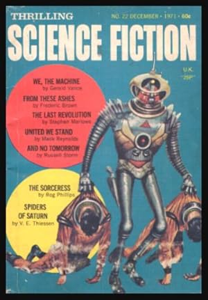 Bild des Verkufers fr THRILLING SCIENCE FICTION - Number 22 - December 1971 zum Verkauf von W. Fraser Sandercombe