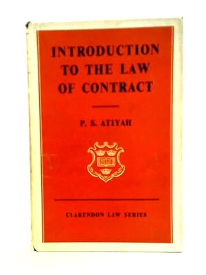 Immagine del venditore per An Introduction to the Law of Contract venduto da World of Rare Books