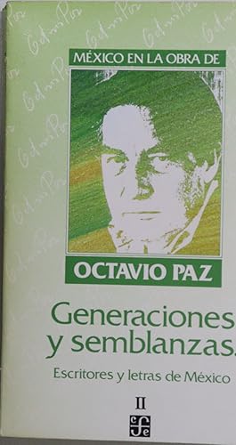 Seller image for Generaciones y semblanzas escritores y letras de Mxico for sale by Librera Alonso Quijano