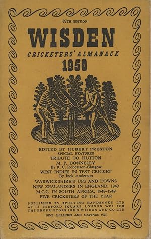 Bild des Verkufers fr WISDEN CRICKETERS' ALMANACK 1950 zum Verkauf von Sportspages