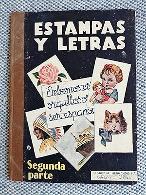 Estampas y letras : método de iniciación a la lectura : comprende ejercicios de lectura, escritur...