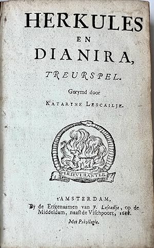 Convolute theatre play 1688-1717 | Six rare theatre plays: Herkules en Dianira (1688), De dood va...