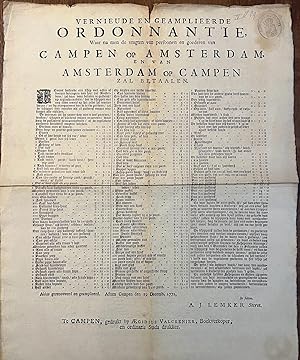 Printed publication Overijssel 1772 | Large printed publication titled Vernieude en geamplieerde ...