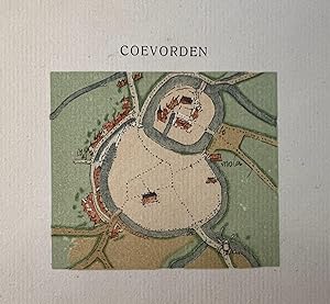 Modern print 20th century | Modern print on laid paper with city view of Coevorden, 1 p.