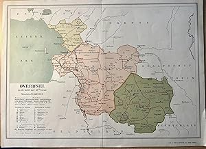 Carthography Overijssel ca 1900 | Map of 'Overijsel in de helft der 18de eeuw, maatstaf 1:425000'...
