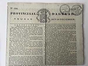 Newspaper 1839 | Provinciaal dagblad vrijdag 20 december 1839, no 102, 4 pp.