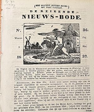 Pamphlet/Newspaper: De reizende Nieuwsbode (nieuws-bode), no 36 Woensdag 3 mei 1837, Amsterdam we...