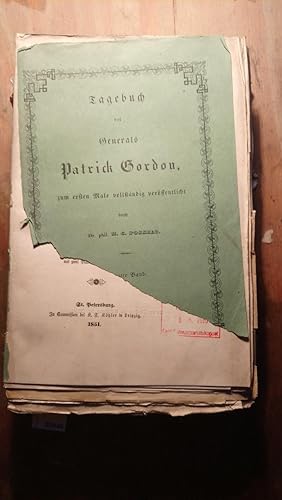 Tagebuch des Generals Patrick Gordon Tagebuch des Generals Patrick Gordon, während seiner Kriegsd...