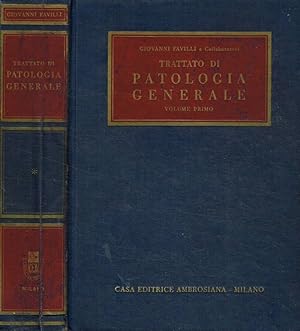 Bild des Verkufers fr Trattato di patologia generale vol.I zum Verkauf von Biblioteca di Babele