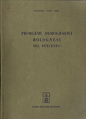 Bild des Verkufers fr Problemi demografici bolognesi del duecento zum Verkauf von Biblioteca di Babele