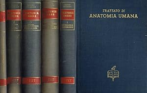 Imagen del vendedor de Trattato di anatomia umana vol.I, III, IV, VI ed Indice Analitico Generale a la venta por Biblioteca di Babele