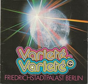 Immagine del venditore per Programmheft VARIETE, VARIETE 13. November bis 31. Dezember 1984 Heft 4 / 1984 venduto da Programmhefte24 Schauspiel und Musiktheater der letzten 150 Jahre