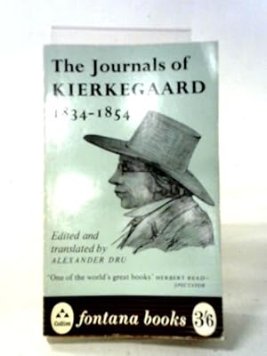 Imagen del vendedor de The Journals Of Kierkegaard 1834-1854. a la venta por World of Rare Books