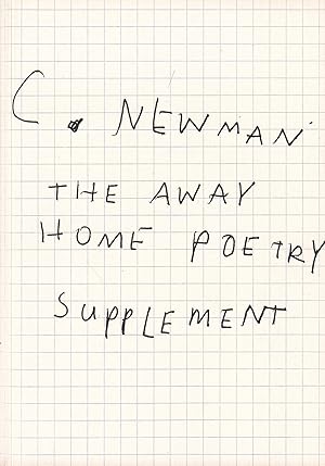 Bild des Verkufers fr Chris Newman. The Away Home Poetry Supplement zum Verkauf von Stefan Schuelke Fine Books