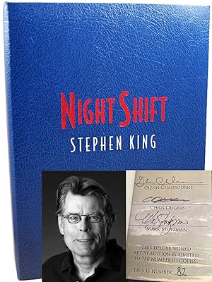 Seller image for Stephen King "Night Shift  Traycased Deluxe Signed Limited Artist Edition No. 82 of 750 (One of only 100 Signed and Remarqued by Glenn Chadbourne) for sale by veryfinebooks