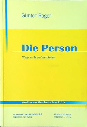 Imagen del vendedor de Die Person: Wege zu ihrem Verstandnis a la venta por Miliardi di Parole