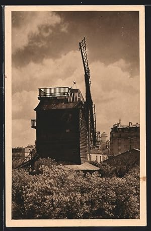 Carte postale Paris-Montmartre, Moulin de la Galette