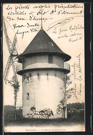 Ansichtskarte Montfermeil, Windmühle, Le Moulin de la Galette